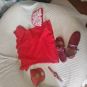 Red T-Shirt and Shoes Set